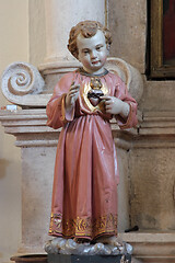 Image showing Infant Jesus of Prague, sacred Heart