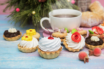 Image showing Xmas cookie on table