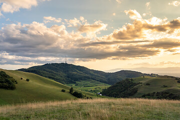 Image showing evening landscape scenery in Breisgau Germany