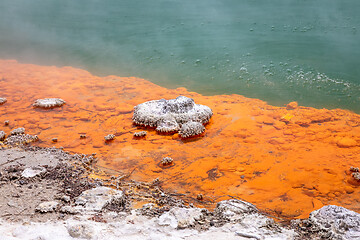 Image showing hot sparkling lake in New Zealand