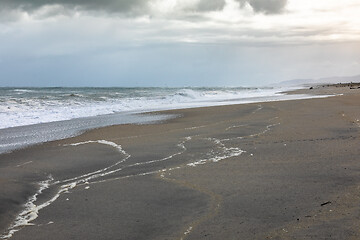 Image showing sand beach south west New Zealand