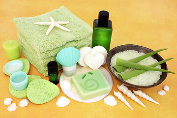 Image showing Natural Skincare Beauty Treatment Products
