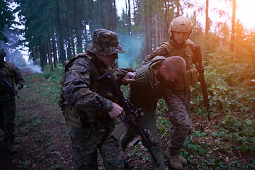 Image showing marines capture terrorist  alive