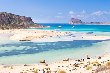 Image showing Balos beach at Crete island in Greece