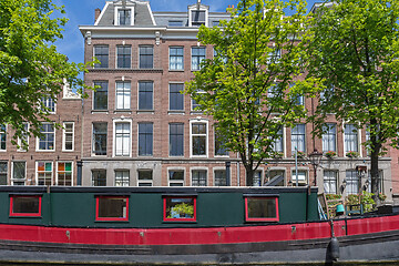 Image showing Houseboat Houses Amsterdam