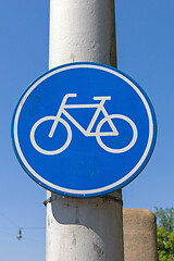 Image showing Bicycles Sign