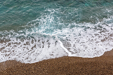 Image showing Gravel Beach Sea