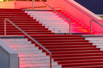 Image showing Red Carpet Stairs