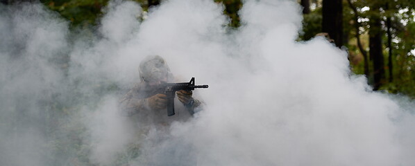 Image showing soldier in action