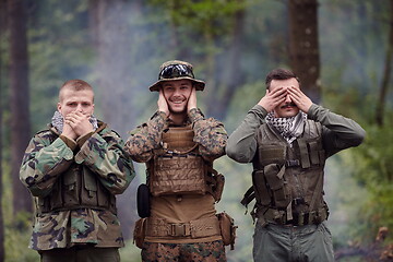 Image showing blind mute adn deaf