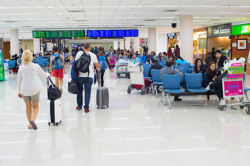 Image showing  People waiting room airport. Thailand