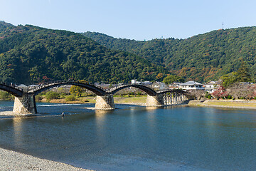 Image showing Kintaikyo Bridge in Iwakuni city