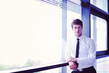 Image showing happy young business man at office
