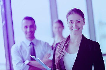 Image showing business people group in a meeting at office