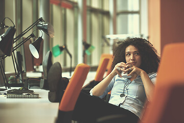 Image showing young  business woman at office