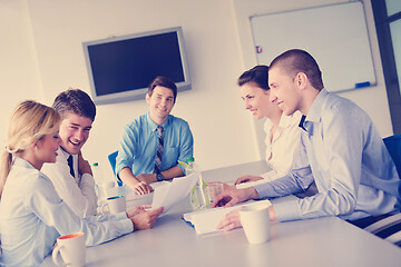 Image showing business people in a meeting at office