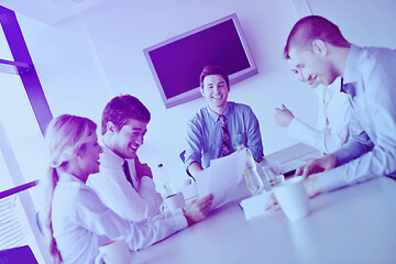 Image showing business people in a meeting at office