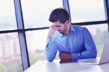 Image showing happy young business man at office