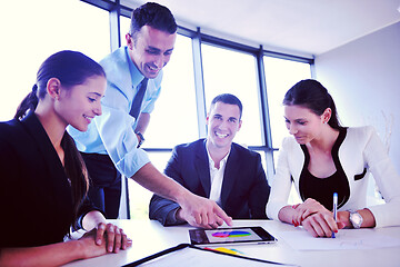 Image showing business people group in a meeting at office