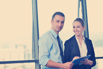 Image showing business people in a meeting at office