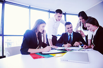 Image showing business people in a meeting at office