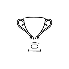 Image showing Award hand drawn sketch icon.
