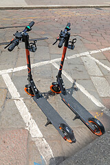 Image showing Electric Scooters Parking