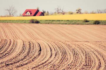 Image showing spring plowed field curves