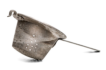 Image showing Old metal colander 