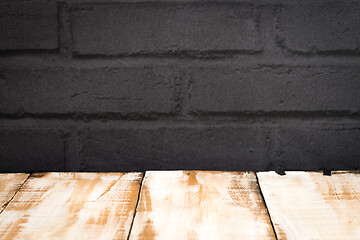 Image showing Wooden table top