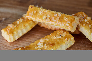 Image showing baked sticks with salt