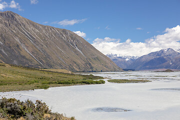 Image showing Mountain Alps scenery in south New Zealand