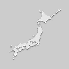 Image showing map of Japan