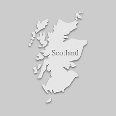 Image showing map of Scotland