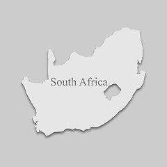 Image showing map of South Africa