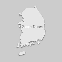 Image showing Map of South Korea