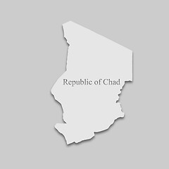 Image showing Map of the Republic of Chad