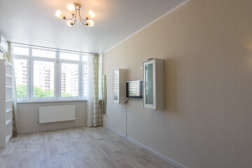 Image showing Interior of a bedroom in an apartment