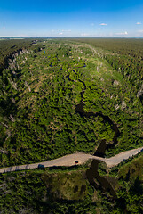 Image showing picture of winding river