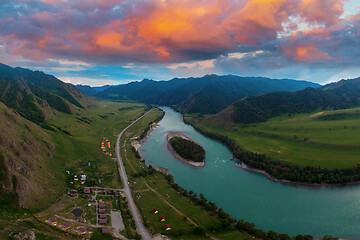 Image showing Katun river, in the Altai mountains