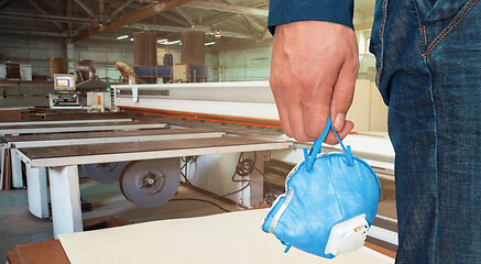 Image showing Wooden furniture production.