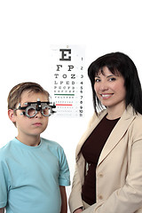 Image showing Optometstrist  eye examination
