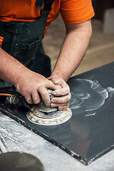 Image showing Stone furniture production.