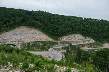 Image showing Winding road in the mountains