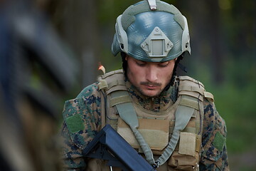 Image showing soldier portrait