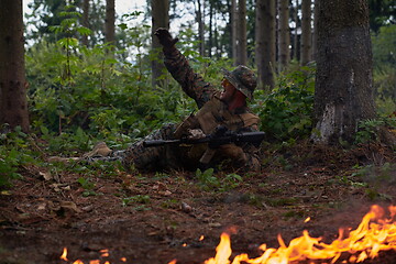 Image showing soldier in action