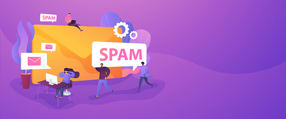 Image showing Spam web banner concept.