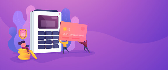 Image showing Debit card web banner concept.