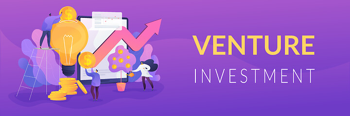 Image showing Venture investment web banner concept.