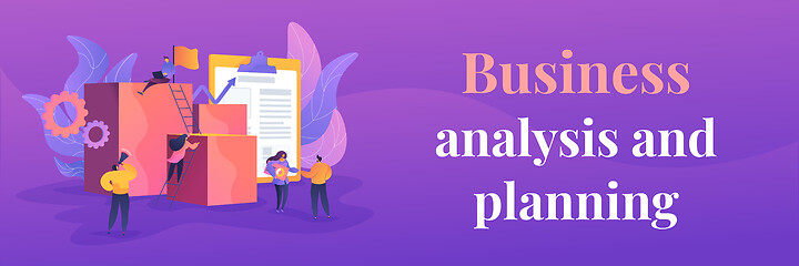 Image showing Project management web banner concept.
